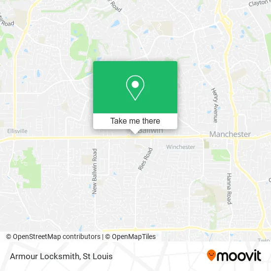 Armour Locksmith map