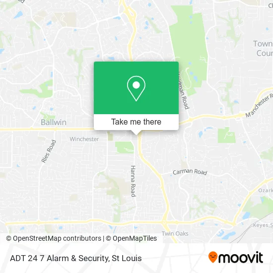 ADT 24 7 Alarm & Security map
