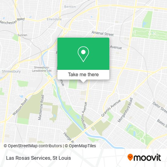 Las Rosas Services map