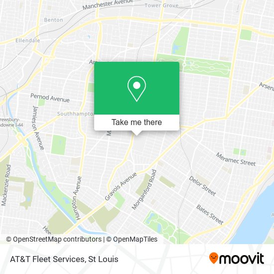 AT&T Fleet Services map