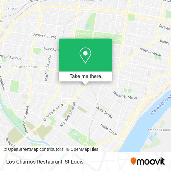 Mapa de Los Chamos Restaurant