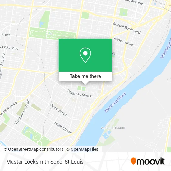 Master Locksmith Soco map