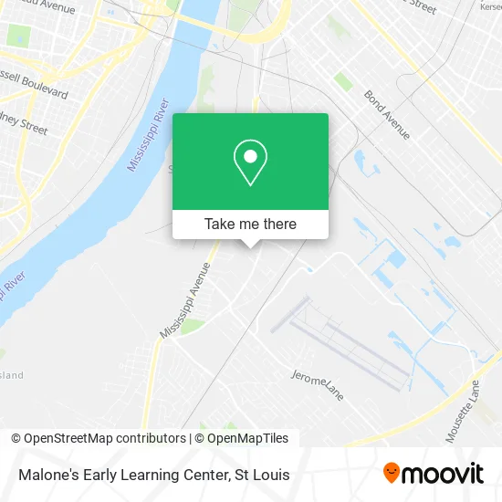 Malone's Early Learning Center map