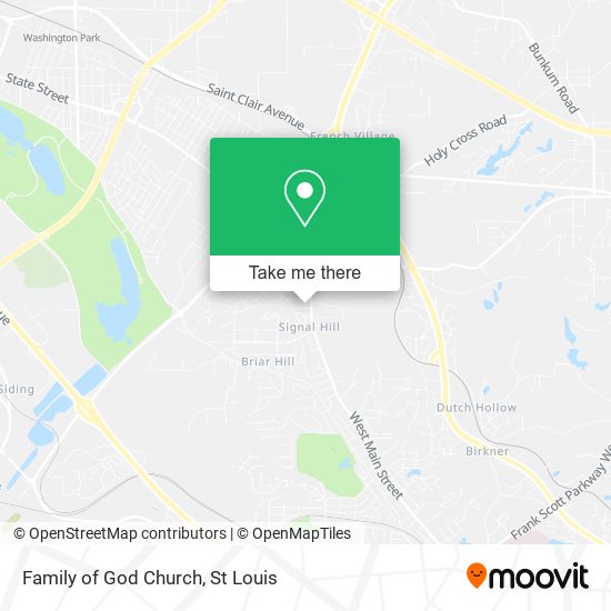 Family of God Church map