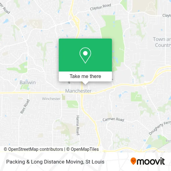 Packing & Long Distance Moving map