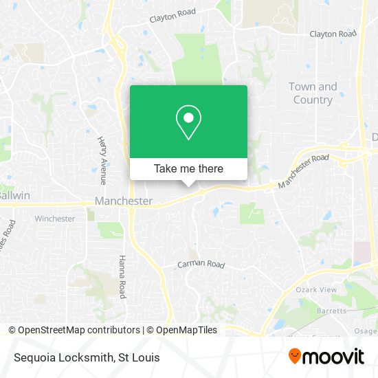 Sequoia Locksmith map