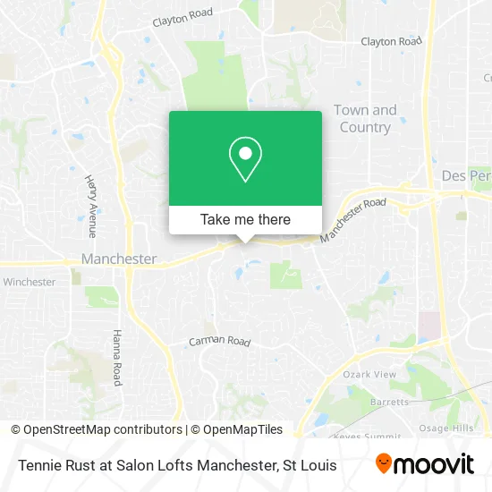 Tennie Rust at Salon Lofts Manchester map