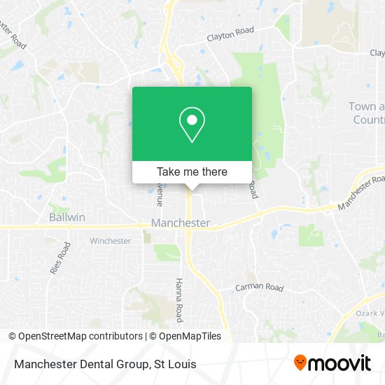 Manchester Dental Group map