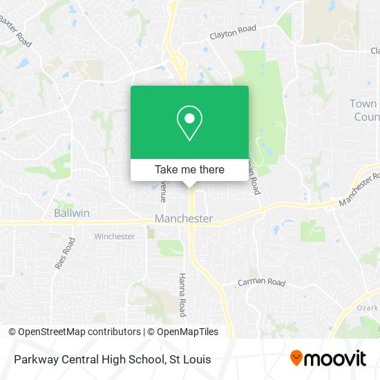 Mapa de Parkway Central High School