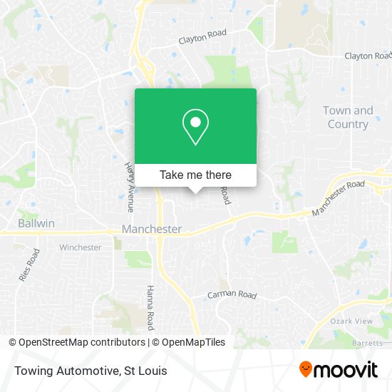 Towing Automotive map