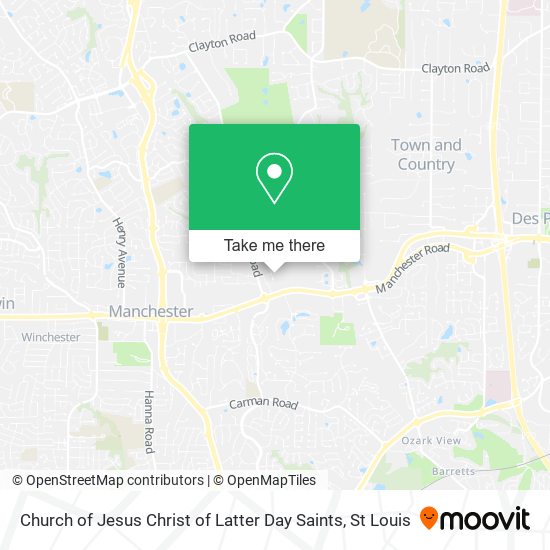 Church of Jesus Christ of Latter Day Saints map