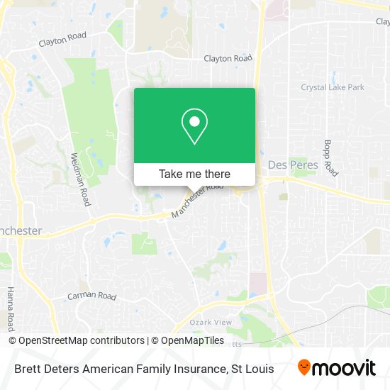 Mapa de Brett Deters American Family Insurance