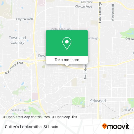 Cutter's Locksmiths map