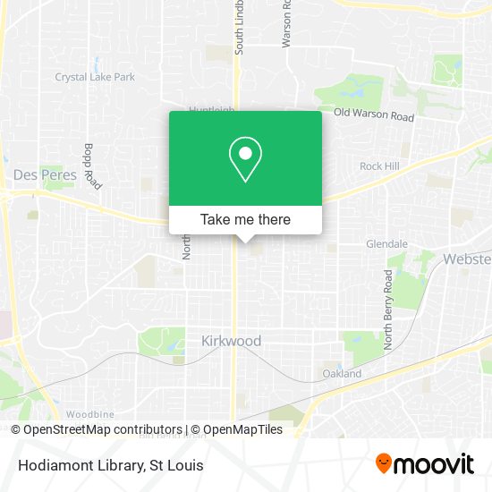 Hodiamont Library map