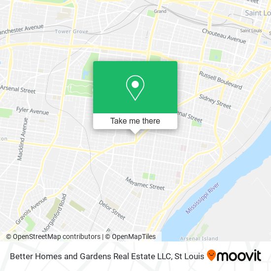 Mapa de Better Homes and Gardens Real Estate LLC