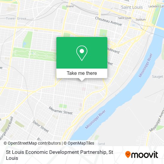 Mapa de St Louis Economic Development Partnership