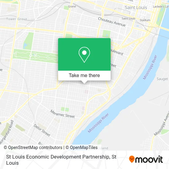 St Louis Economic Development Partnership map