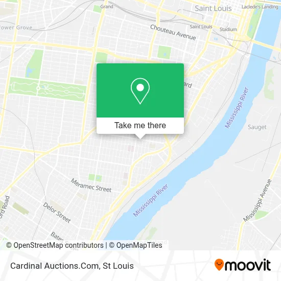 Cardinal Auctions.Com map