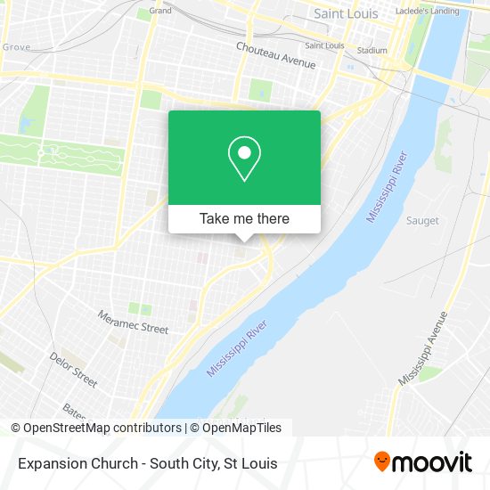 Mapa de Expansion Church - South City