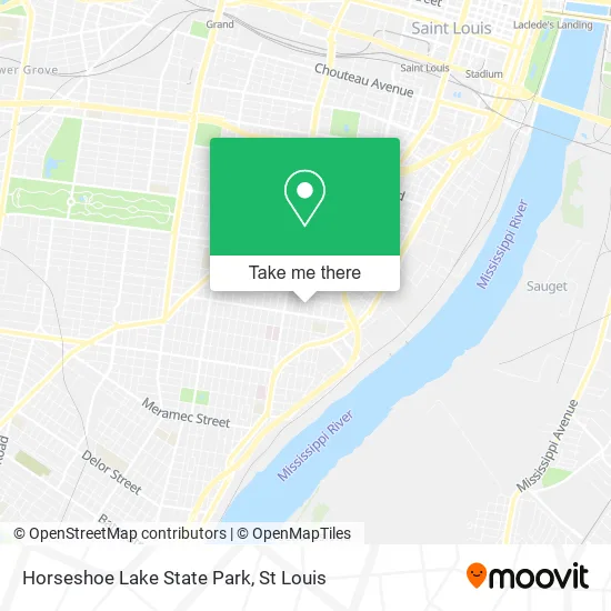 Horseshoe Lake State Park map