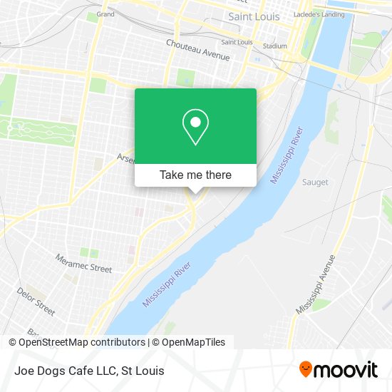 Mapa de Joe Dogs Cafe LLC