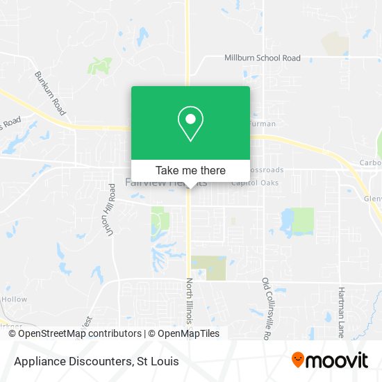 Appliance Discounters map