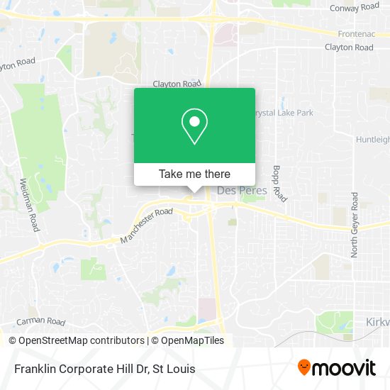 Franklin Corporate Hill Dr map