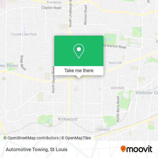 Mapa de Automotive Towing