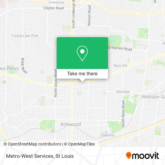 Metro-West Services map