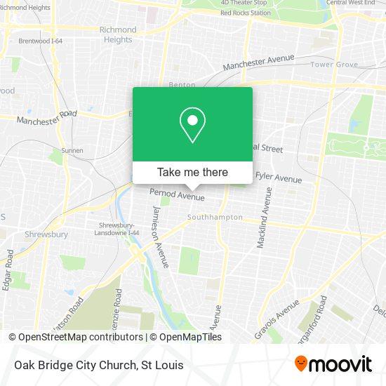 Mapa de Oak Bridge City Church