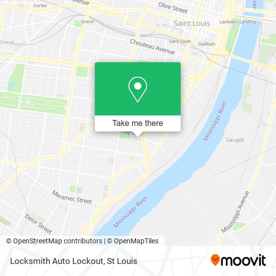 Locksmith Auto Lockout map