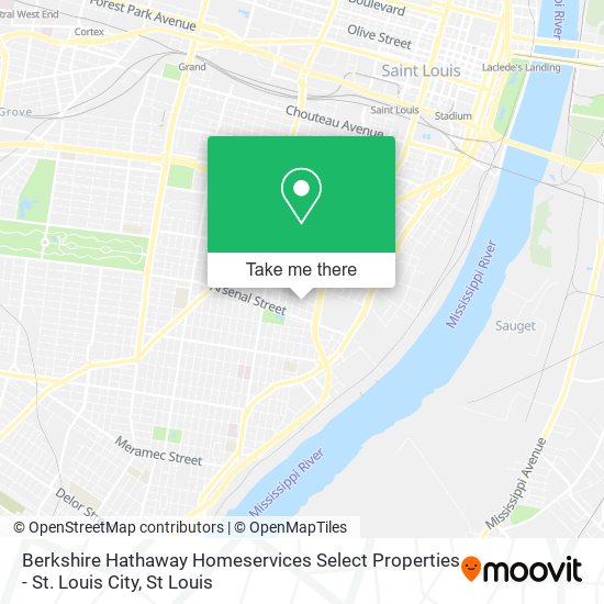 Berkshire Hathaway Homeservices Select Properties - St. Louis City map
