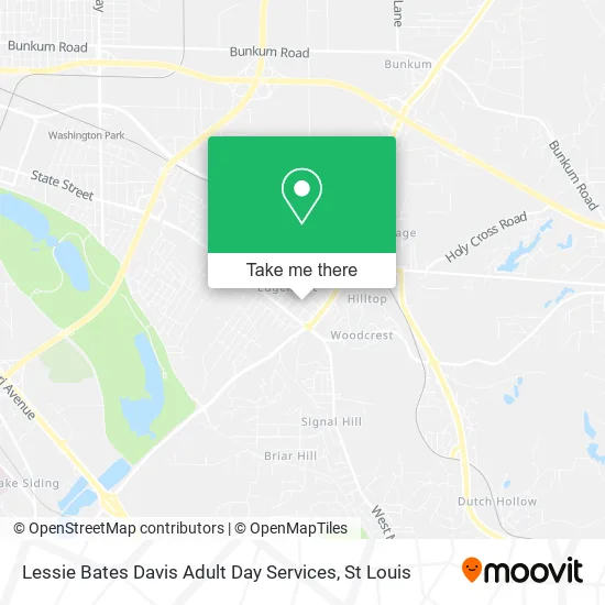 Lessie Bates Davis Adult Day Services map
