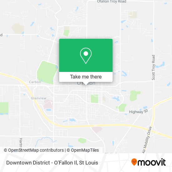 Mapa de Downtown District - O'Fallon Il