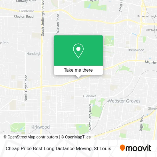 Cheap Price Best Long Distance Moving map