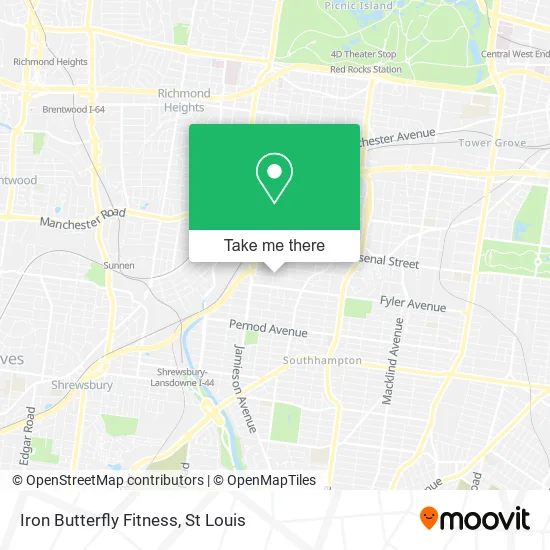 Iron Butterfly Fitness map