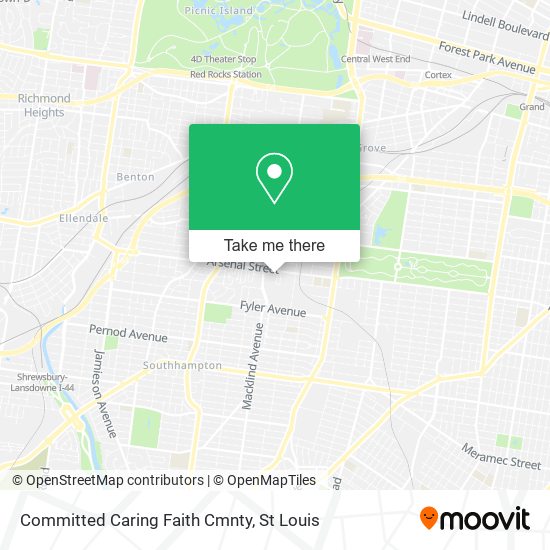 Mapa de Committed Caring Faith Cmnty