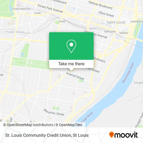 Mapa de St. Louis Community Credit Union