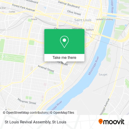 St Louis Revival Assembly map