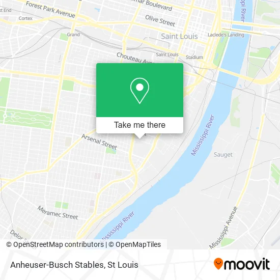 Anheuser-Busch Stables map