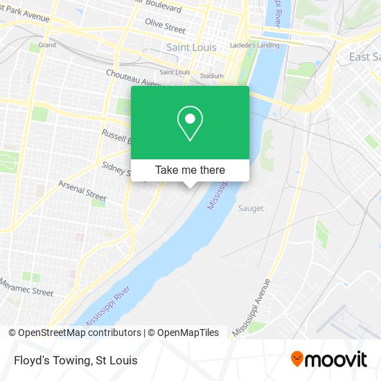 Floyd's Towing map