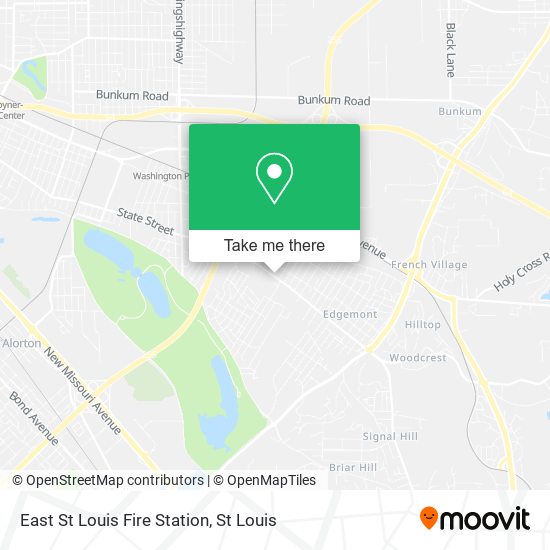 East St Louis Fire Station map