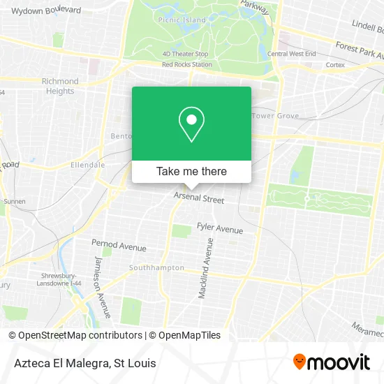 Azteca El Malegra map