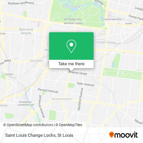 Saint Louis Change Locks map