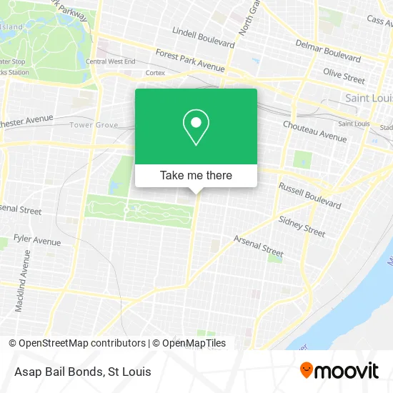 Asap Bail Bonds map
