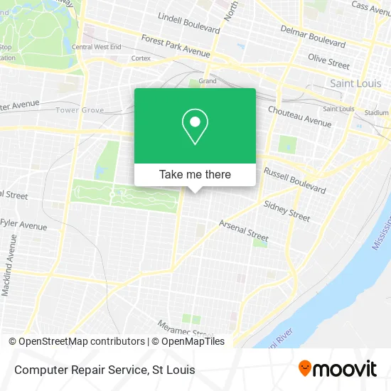 Computer Repair Service map
