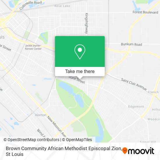 Brown Community African Methodist Episcopal Zion map