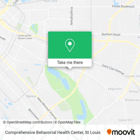 Comprehensive Behavorial Health Center map