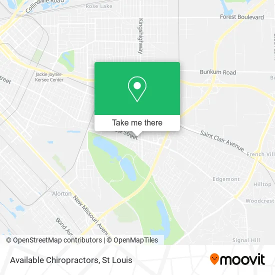 Available Chiropractors map