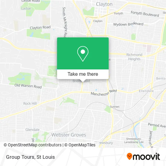 Group Tours map